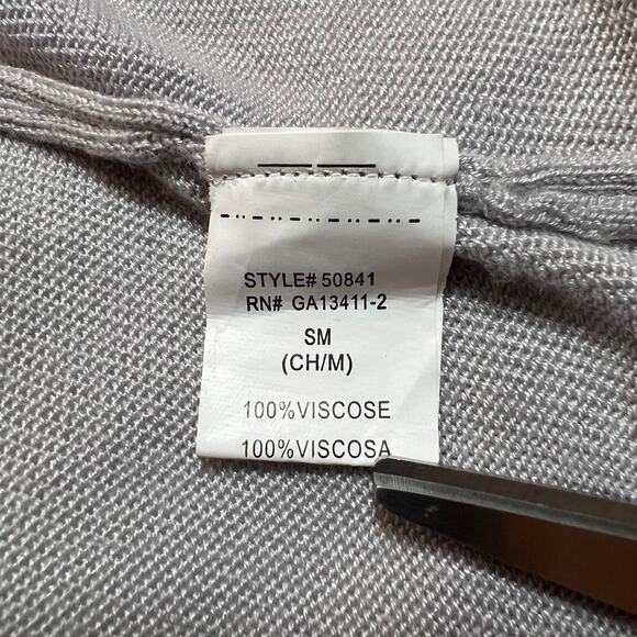 Bajee Collection by Becool Stripe Open Front Lightweight Cardigan Size S Casual - Picture 4 of 8